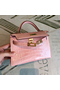 Hermes Kelly Mini II Handmade Bag In Nude Alligator Crocodile  Replica