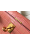 Hermes Kelly Mini II Handmade Bag In Pink Crocodile Embossed Leather  Replica