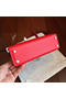 Hermes Kelly Mini II Handmade Bag In Red Swift Calfskin  Replica