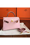 Hermes Kelly Mini II Handmade Bag In Rose Dragee Swift Calfskin  Replica