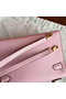 Hermes Kelly Mini II Handmade Bag In Rose Dragee Swift Calfskin  Replica