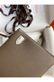 Hermes Kelly Mini II Sellier Bicolor Handmade Bag in Taupe and Craie Epsom Calfskin  Replica
