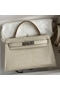 Hermes Kelly Mini II Sellier Handmade Bag In Beton Matte Alligator Leather  Replica