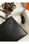 Hermes Kelly Mini II Sellier Handmade Bag In Black Ostrich Leather  Replica