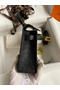 Hermes Kelly Mini II Sellier Handmade Bag In Black Ostrich Leather  Replica