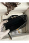 Hermes Kelly Mini II Sellier Handmade Bag In Black Ostrich Leather  Replica