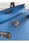 Hermes Kelly Mini II Sellier Handmade Bag In Blue Paradise Epsom Calfskin  Replica