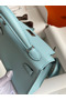 Hermes Kelly Mini II Sellier Handmade Bag In Blue Zephyr Epsom Calfskin  Replica