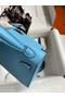 Hermes Kelly Mini II Sellier Handmade Bag In Celeste Epsom Calfskin  Replica