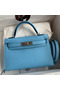 Hermes Kelly Mini II Sellier Handmade Bag In Celeste Epsom Calfskin  Replica