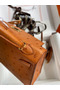 Hermes Kelly Mini II Sellier Handmade Bag In Gold Ostrich Leather  Replica