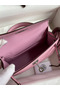Hermes Kelly Mini II Sellier Handmade Bag In Mauve Sylvestre Epsom Calfskin  Replica