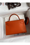 Hermes Kelly Mini II Sellier Handmade Bag In Orange Chevre Mysore Leather  Replica