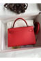 Hermes Kelly Mini II Sellier Handmade Bag In Piment Epsom Calfskin  Replica