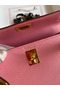 Hermes Kelly Mini II Sellier Handmade Bag In Rose Confetti Chevre Mysore Leather  Replica