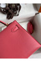 Hermes Kelly Mini II Sellier Handmade Bag In Rose Lipstick Chevre Mysore Leather  Replica
