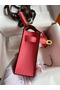 Hermes Kelly Mini II Sellier Handmade Bag In Rose Lipstick Chevre Mysore Leather  Replica