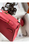 Hermes Kelly Mini II Sellier Handmade Bag In Rose Lipstick Chevre Mysore Leather  Replica