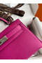 Hermes Kelly Mini II Sellier Handmade Bag In Rose Purple Epsom Calfskin  Replica