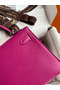 Hermes Kelly Mini II Sellier Handmade Bag In Rose Purple Epsom Calfskin  Replica