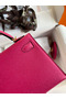 Hermes Kelly Mini II Sellier Handmade Bag In Rose Red Epsom Calfskin  Replica