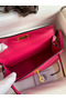 Hermes Kelly Mini II Sellier Handmade Bag In Rose Red Epsom Calfskin  Replica