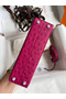 Hermes Kelly Mini II Sellier Handmade Bag In Rose Red Ostrich Leather  Replica