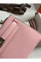 Hermes Kelly Mini II Sellier Handmade Bag In Rose Sakura Epsom Calfskin  Replica