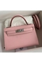 Hermes Kelly Mini II Sellier Handmade Bag In Rose Sakura Epsom Calfskin  Replica