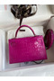 Hermes Kelly Mini II Sellier Handmade Bag In Rose Scheherazade Shiny Alligator Leather  Replica