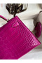 Hermes Kelly Mini II Sellier Handmade Bag In Rose Scheherazade Shiny Alligator Leather  Replica