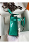 Hermes Kelly Mini II Sellier Handmade Bag In Vert Jude Shiny Alligator Leather  Replica