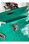 Hermes Kelly Mini II Sellier Handmade Bag In Vert Jude Shiny Alligator Leather  Replica