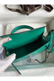 Hermes Kelly Mini II Sellier Handmade Bag In Vert Jude Shiny Alligator Leather  Replica