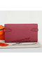 Hermes Kelly Original Leather Bi-Fold Wallet A708 Burgundy  Replica