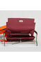 Hermes Kelly Original Leather Bi-Fold Wallet A708 Burgundy  Replica