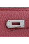 Hermes Kelly Original Leather Bi-Fold Wallet A708 Burgundy  Replica