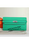 Hermes Kelly Original Leather Bi-Fold Wallet A708 Green  Replica