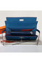 Hermes Kelly Original Saffiano Leather Bi-Fold Wallet A708 Blue  Replica