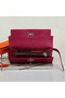 Hermes Kelly Original Saffiano Leather Bi-Fold Wallet A708 Burgundy  Replica