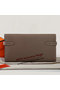 Hermes Kelly Original Saffiano Leather Bi-Fold Wallet A708 Dark Gray  Replica