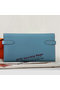 Hermes Kelly Original Saffiano Leather Bi-Fold Wallet A708 Light Blue  Replica