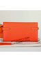 Hermes Kelly Original Saffiano Leather Bi-Fold Wallet A708 Orange  Replica
