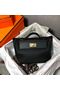 Hermes Kelly Original togo Leather Tote Bag H2424 Black  Replica