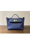 Hermes Kelly Original togo Leather Tote Bag H2424 Electro optic blue  Replica