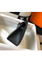 Hermes Kelly Pochette Bag In Black Epsom Leather  Replica