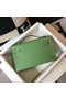 Hermes Kelly Pochette Bag In Vert Criquet Epsom Leather  Replica