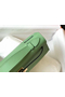Hermes Kelly Pochette Bag In Vert Criquet Epsom Leather  Replica