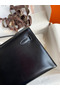 Hermes Kelly Pochette Handmade Bag In Black Box Calfskin  Replica