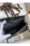 Hermes Kelly Pochette Handmade Bag In Black Epsom Calfskin  Replica